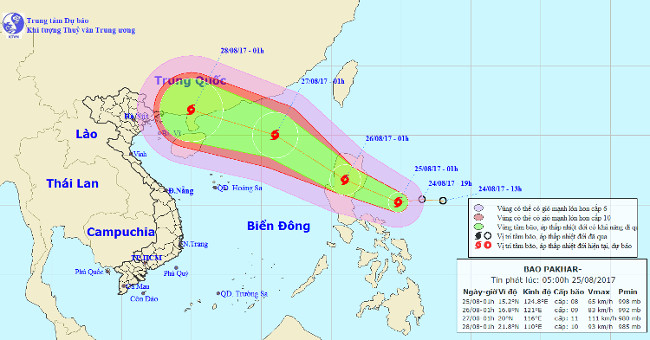A new storm appeared on the east sea, storm Pakhar