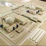 A nuclear plant floating on the water