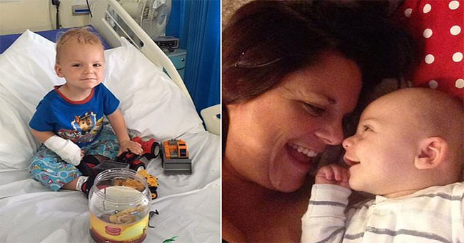 A rare brain tumor makes the boy laugh continuously