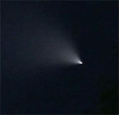 A strange, mysterious beam of light appeared in the American sky