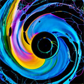 A unique array of 'cosmic black holes'
