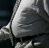 Abdominal fat increases the risk of osteoporosis in men