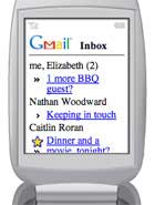Access Gmail via mobile phone