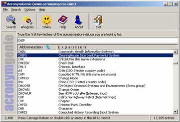 AcronymGeni - Look up the dictionary of IT abbreviations