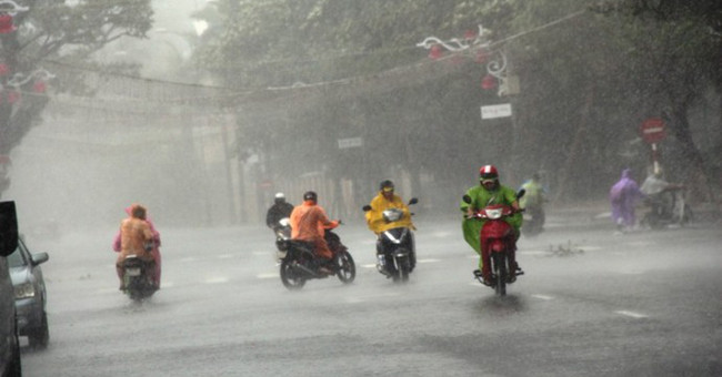 Add cold air causing very heavy rain from Nghe An to Quang Nam
