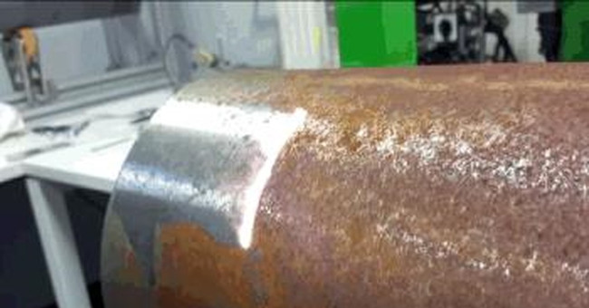 Admire laser technology to fly the rust layer in a flash