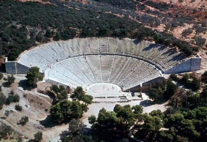 Admire the theater masterpiece of the ancient Greeks