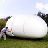 Admire the unique 'fully cocooned' house