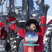 Adventurer drives a tractor to Antarctica