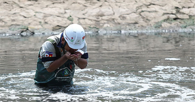 After 20 days of experimental Japanese experts, how is the water in the To Lich River?