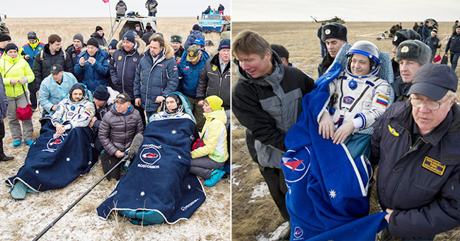 After being in outer space, how do astronauts change when they return to Earth?