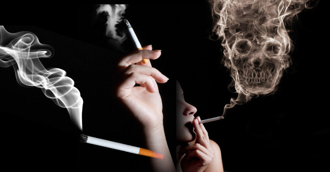 After smoking, cigarette smoke remained for 6 months