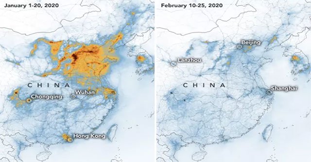 After the outbreak of the Covid-19 virus outbreak, greenhouse gas emissions in China decreased significantly