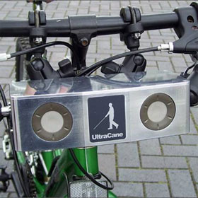 Aids to help blind people ride their bicycles