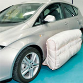 Air bag outside the body
