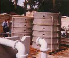 Air filter by biological filtration method