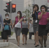 Air pollution in Singapore reached a record