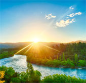 Air pollution increases river flow