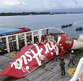 AirAsia aircraft exploded before falling into the sea
