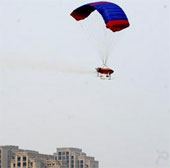 Aircraft assists in reducing air pollution