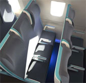 Aircraft seats are 'elastic' according to the passenger body