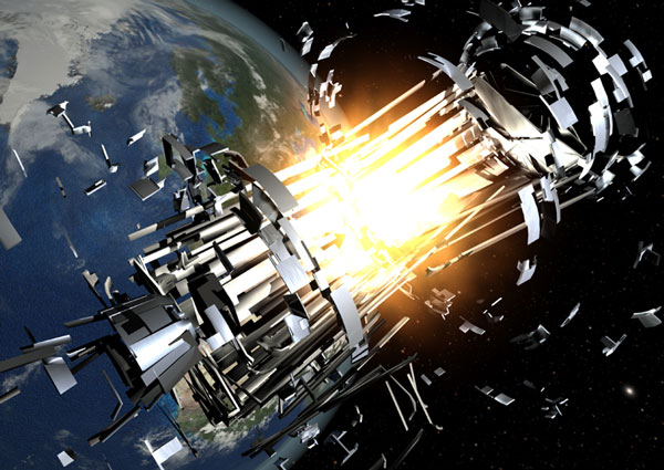 Alarm on garbage on the universe