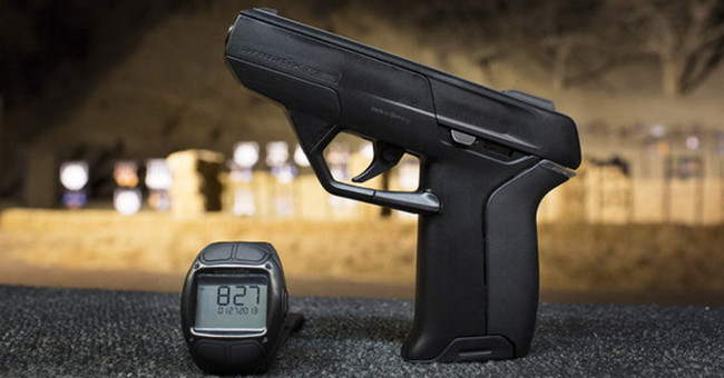 Amazingly, the gun only shot when placed next to the clock