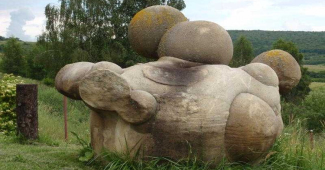 Amazingly the stone itself grew, bulging