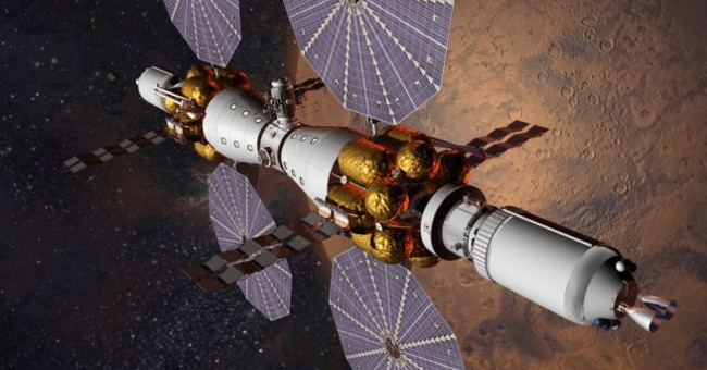 Ambitious to build space station flying around Mars