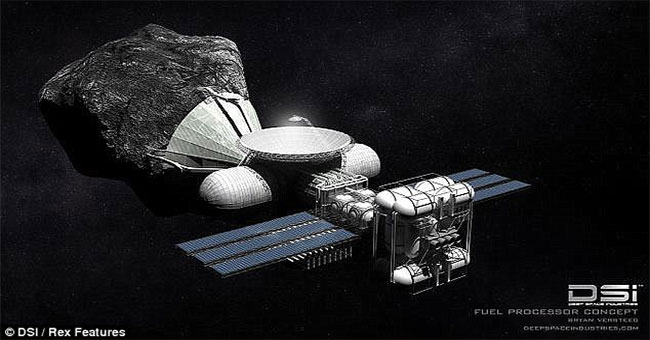 Ambitious to exploit resources on asteroids, collecting huge resources