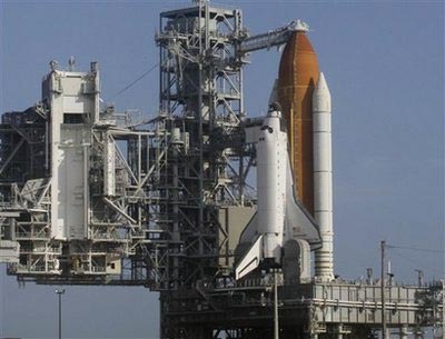 America delayed the shuttle launch because of lightning