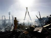 America: forest fire in California