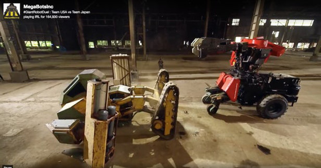 America won Japan in the giant robot war