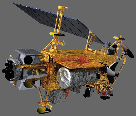 American artificial satellites fall on the following weekend