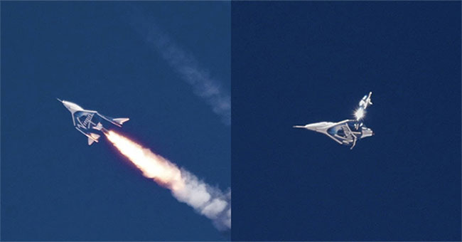 American supersonic aircraft carrying people to space successfully
