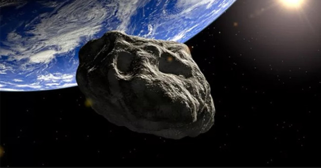 An asteroid is crashing into Earth