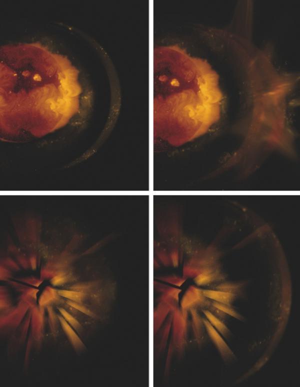 An oversized supernova image is exploding