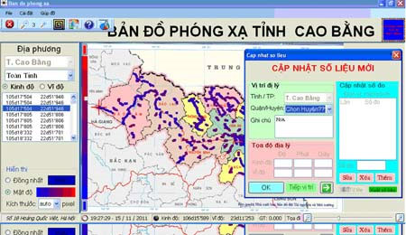 Announcing the map of Cao Bang natural radioactivity