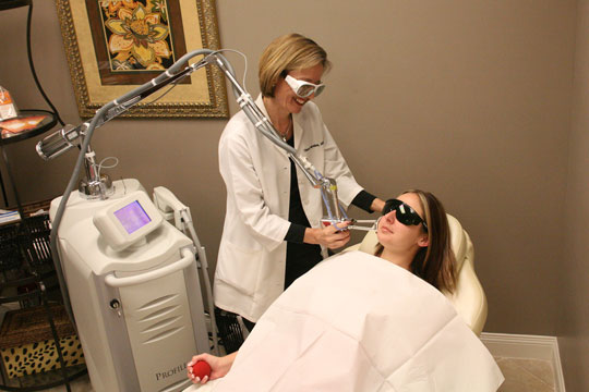 Anti-aging skin by laser