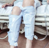 Anti-clotting socks for stroke patients