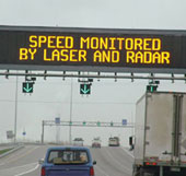 Anti-traffic jams with alarm panel