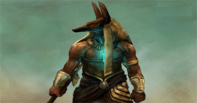 Anubis - The goddess of the dead dog of the ancient Egyptians