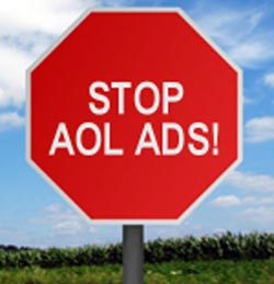 AOL e-mail is also charged with ads