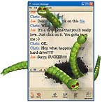 Appears IM virus capable of encryption