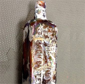 Archaeological bottle of medicinal wine