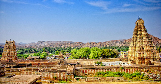 Architectural ensemble at Hampi - India