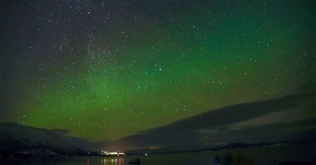 Arctic night frozen -15 degrees C is unbelievably beautiful