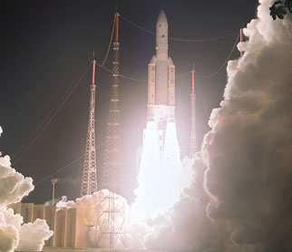 Ariane 5 boosters put two satellites into orbit