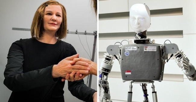 Assistant robot Nadine is the same as human