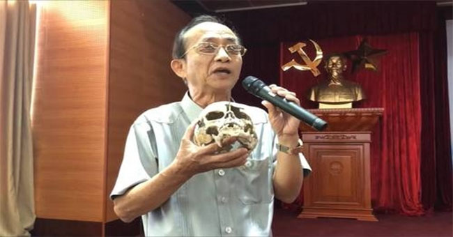 Associate Professor Nguyen Lan Cuong first approached the prehistoric skull